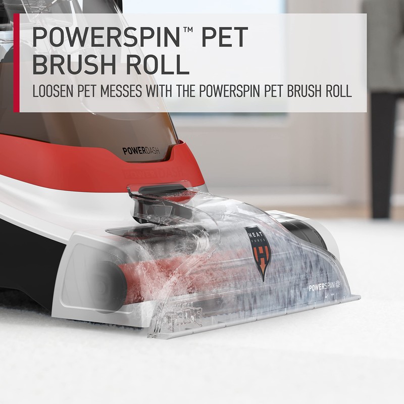 Hoover PowerDash Pet+ Compact Carpet Cleaner Machine, Lightweight Carpet Shampooer