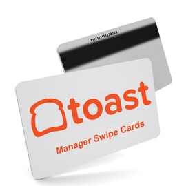 25 Toast POS Manager Swipe Cards + 1 Credit Card Reader Cleaning Cards.