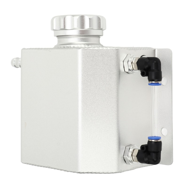 Universal Engine Coolant Expansion Tank 1L Aluminum Alloy Overflow Reservoir