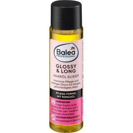 Balea Set of 4 Hair Care: Professional Hair Oil Elixir Shiny & Long Care Shine for Long Damaged Hair (3 x 20 ml) + Hair Conditioner Fizzy Fruits Apricot Kernel Oil, Provitamin B5 (200 ml), 260 ml
