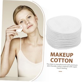 Mikinona Makeup Removal Pad Buds 200 Pcs Disposal Rounds Round Pads Comfortable Texture for Face Skin