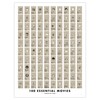 Pop Chart | 100 Essential Movies Scratch-Off Chart | 12"
