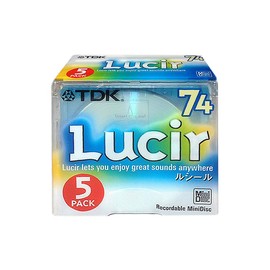 TDK 録音用MD(ミニディスク) Lucir(ルシール) 74分 5枚 MD-LU74X5N
