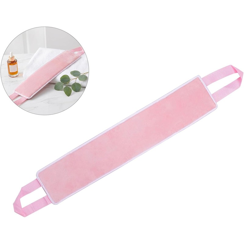 MAGICLULU Aplicador de Loción Espalda Banda Flocada Rosa, Herramienta de