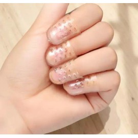 손톱 물어 뜯는 아이 깨물기 습관 고치기 방지 장갑 방지캡 30개 Nail Biting Prevention Gloves Anti-Bite Caps 30pcs [One]