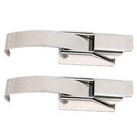 Stainless Steel Toggle Latch 86mm Length Snap Latch with Spring Steel Hook Toggle Latch for Door Tool Box Suitcase Chest Trunk 2 Pack