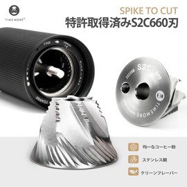 TIMEMORE C3S PRO Manual C3S PRO Metal Hand Grinding Coffee Mill Folding Handle Stainless Steel Mill Adjustable Roughness Labor Saving, Easy to Carry - NEW C3S PRO, Black