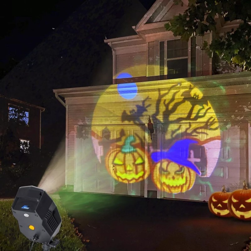 Wisely Multi Holiday Large House LED Logo Projector Christmas July
