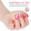 TUTUYU Neon Pink Cat Eye Gel Nail Polish - Perfect