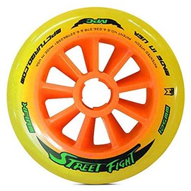 Bont Skates - MPC Street Fight 125mm Inline Speed Skating Racing Wheel - Outdoor Road or Track - X-Firm (Single Wheel)