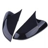 RONTCOS Side Mirror Cover Caps Rearview Cover ABS Ox Horn