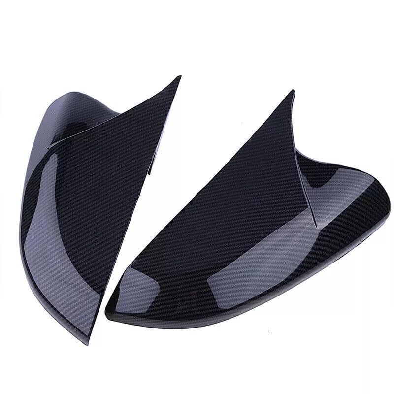 RONTCOS Side Mirror Cover Caps Rearview Cover ABS Ox Horn