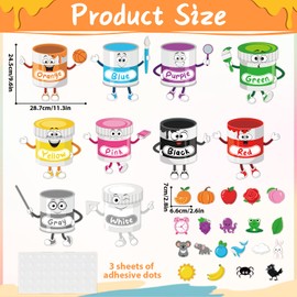 33Pcs Color Bulletin Board Set Colour Recognition Classroom Bulletin Board Decors Color Posters Fruit Animal Words Paper Cutouts for Toddler Kindergarten Preschool Learning Chalkboard Decorations