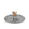Arthur Court Aluminum Metal Grape Pattern Tidbit Cheese Hors d'oeuvres