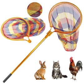George Garden Animal Catch Pole Control Tool Net, Animal Catcher Net for Chicken, Duck, Goose, Fish, Cat, Bird, Raccoon, Dog, Fox, Tuna and Others