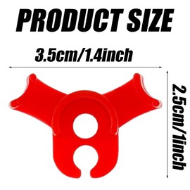 Wvapzwr 60 PCS Low Stress Training Clips, 90 Degrees Plant Stem Trainer Clips, Plant Training Clips Plant Bud Bender for Plant Gardening, Red