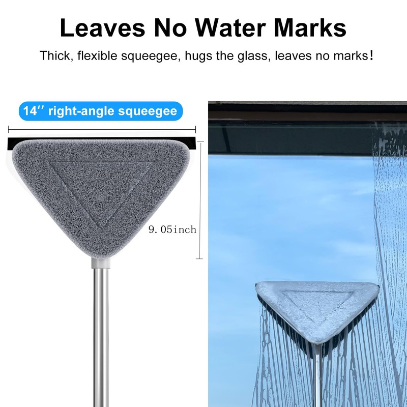CTIME 78'' 3 in1 Professional Window Squeegee & Wall Mop
