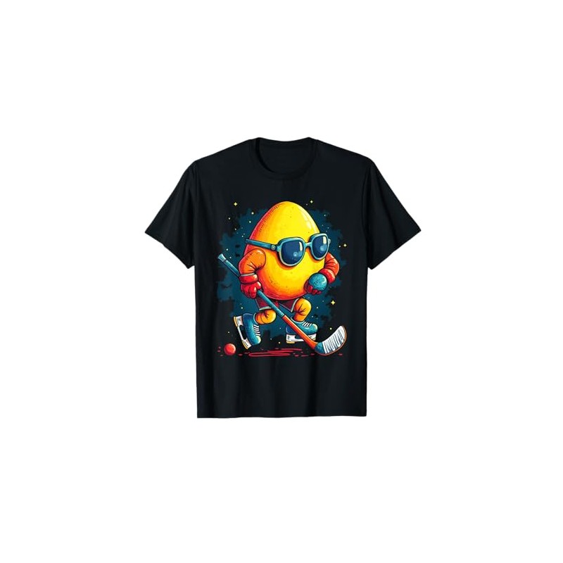 Cartoon Hockey Character T-Shirt