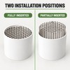 Stainless Steel Downspout Drain Guard, 50/75/110/160mm Anti-Clog Leaf Strainer