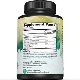 USDA Organic Immune Support Supplement – Organic Immune Health Supplement with Vitamin C, Elderberry, Astragalus, Oregano, Ginger, Moringa & Garlic – Organic Immune System Support - 90 Immune Tablets
