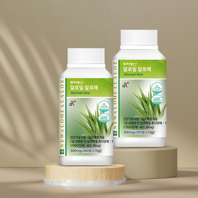 두리농산 Kwaebyun Alomeal Aloe 360 ​​tablets x 2 bottles (6