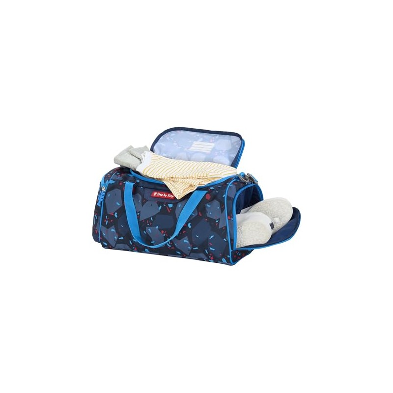 Step by Step Tractor Freddy Blue Sports Bag with Wet