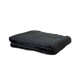 Mytee Products Small Black Sound Dampening Blanket with Grommets - 48" x 48" - Moving Blanket with Sound Absorption - Cotton/Polyester Woven (Machine Washable)