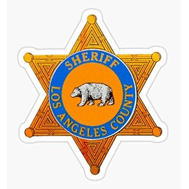 LASD Badge Mask - Sticker Graphic - Decal Sticker