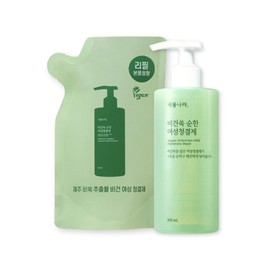 Plant Nara Feminine Cleanser Mugwort Y Zone Care Feminine Cleanser 300ml Main Product Refill Set / 식물나라 여성청결제 쑥 Y존케어 여성청결제 300ml 본품리필세트