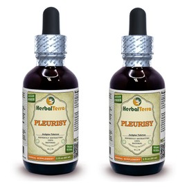 Pleurisy (Asclepius Tuberosa) Tincture, Dried Roots Liquid Extract (Brand Name: HerbalTerra, Proudly Made in USA) 2x2 fl.oz (2x60 ml)