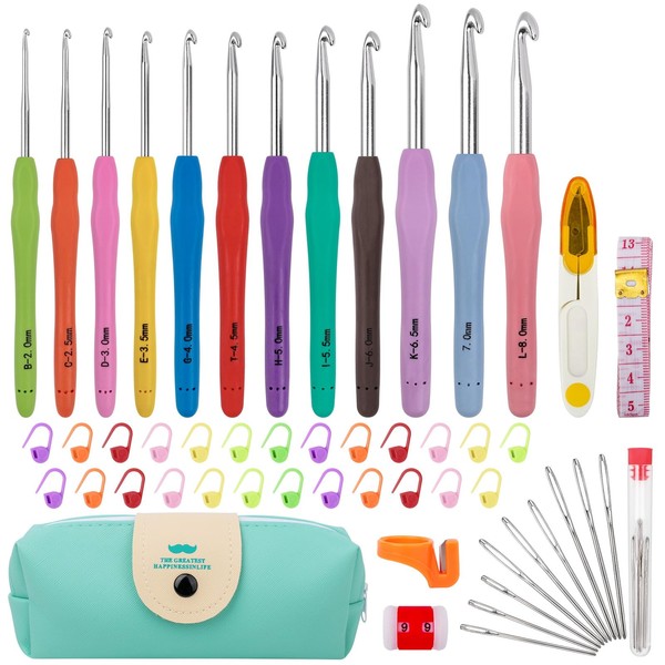 Crochet Hook Set 51 Pieces Crochet Hooks, 12 Sizes Crochet