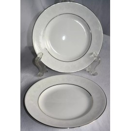 Wedgwood St. Moritz White Bone China Br. & Butter Plate 6"-NEW NWT-Platinum Trim