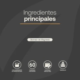 Glicinato De Magnesio 408mg De 240 Cápsulas. B Life Sabor Sin sabor