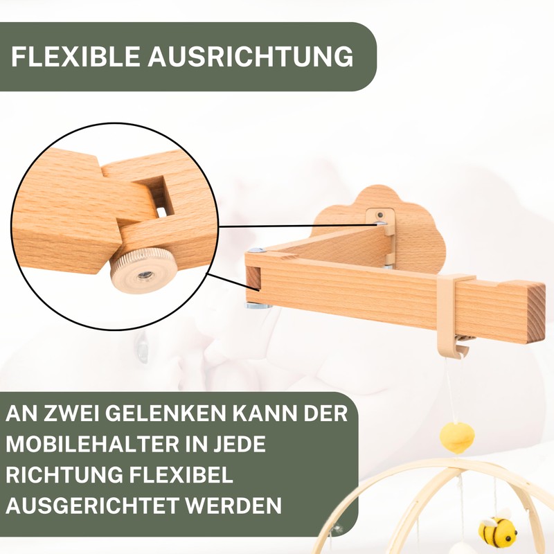 ASTREIN® Mobile holder for the wall, mobile holder, changing table,
