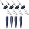Kittmip 4 Set Lavatory Pop up Centerpiece Assembly Sink Stopper