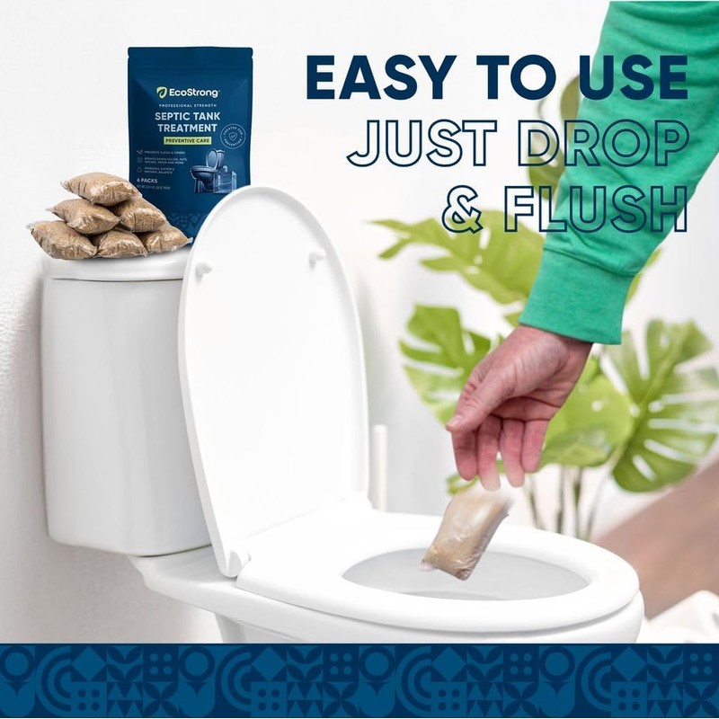 Septic Tank Treatment Packets | Enzyme Rapid Action Breaks Down