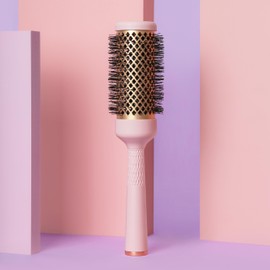 F3 systems, Magic Curling Round Brush (Wavy 1.7 Inch), Non-electronic, Self-Standing Round Quick Styling Brush, Great Blowout, Ceramic Coated/Ionic Thermal Barrel, Blowout Volume, Wave Styler