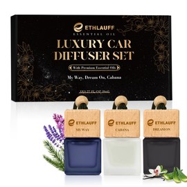 Car Air Freshener Hanging 3 Pack - My Way, Dream On, Cabana Hotel Collection Diffuser Oil Inspired The One Hotel, Car Fresheners for Women & Men, 45+ days Long Lasting Fragrance, 0.27 FL OZ/8ML