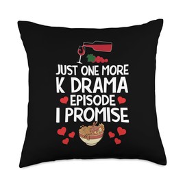 Just One More Episode I Promise Korean Drama K-Pop K-Drama Throw Pillow