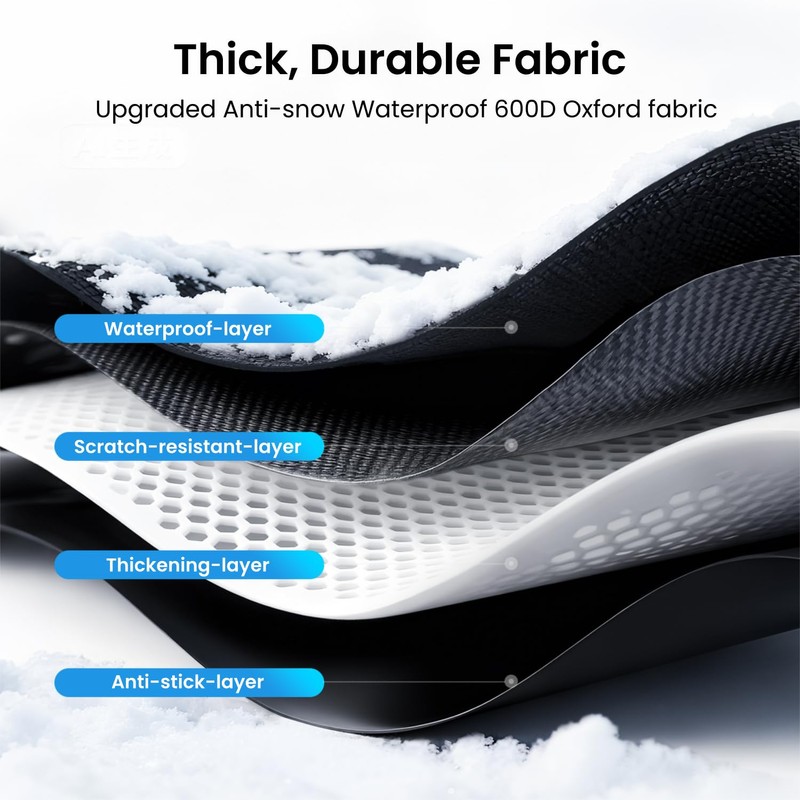 REEVAA Upgraded Car Windshield Cover for Ice & Snow [All-Weather