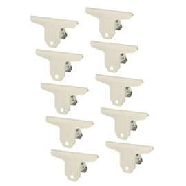 10Pcs Hinge Clips Large Metal Hinge Binder Clips for Paper Document Note Sorting and Organizing Beige