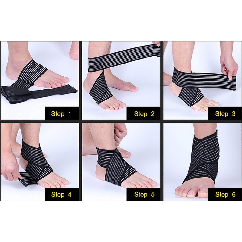 EULANT 2 x Bandage 180 cm, Elastic Bandage / Elbow