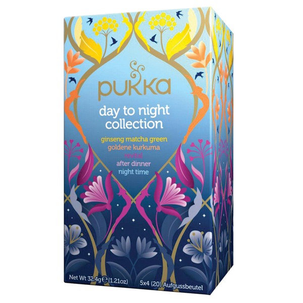 4 x 20 Tea bags PUKKA Day to Night Collection ( 80 bags in total )