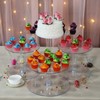 Balsa Circle 6 Tiers Clear Round Crystal Acrylic Cupcake Stand
