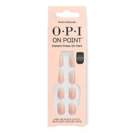 OPI On Point Peach Smoochie | Short Round Nude Ombré Peach & Beige Press On Nails | 24 Count with Nail Glue | Long Lasting, Reusable, Non-damaging | Fall 2025 Shades