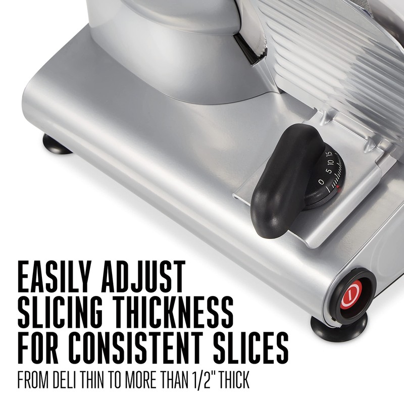Weston Electric Meat Cutting Machine, Deli & Food Slicer, Adjustable