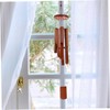 ORFOFE Bamboo Wood Chip Wind Chime Pendant Outdoor Decorative Wind