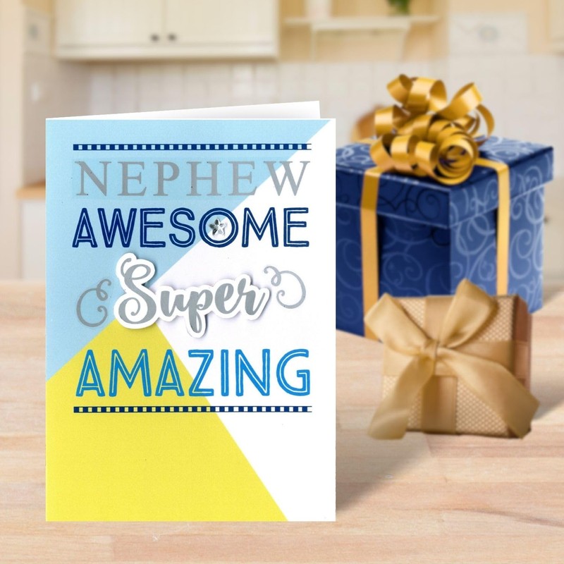 Just To Say Awesome Nephew Birthday Greeting Card Second Nature
