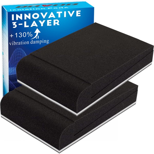 QDVDQ 2 Pack Studio Monitor Isolation Pads, Innovative 3-layer Construction,