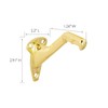 Design House 181990 Standard Handrail Bracket, 5-Pack, Polished Brass, 5